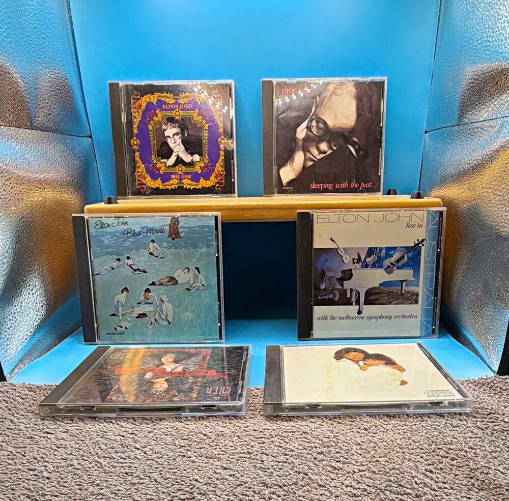 6 CD Lot: Elton John, Cher, Barbra Streisand Pop MCA The One Blue Moves